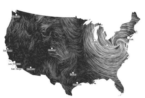 Wind map of Sandy