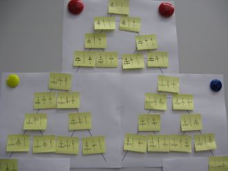 A pice of a Tower of Hanoi graph with three pegs and four disks.