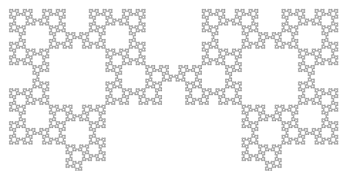 A portion of a Fibonacci word curve.