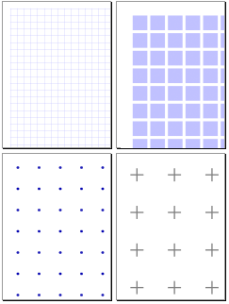 Squares and dots and crosses, oh my!