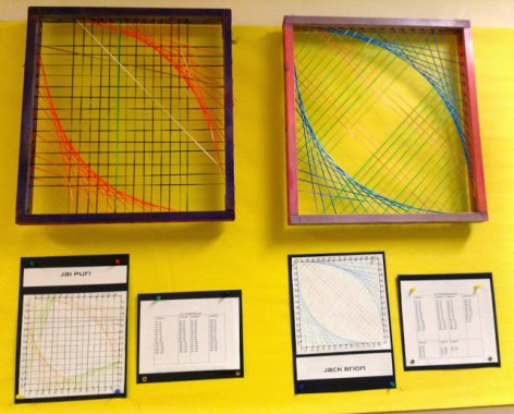 String art same direction footballs